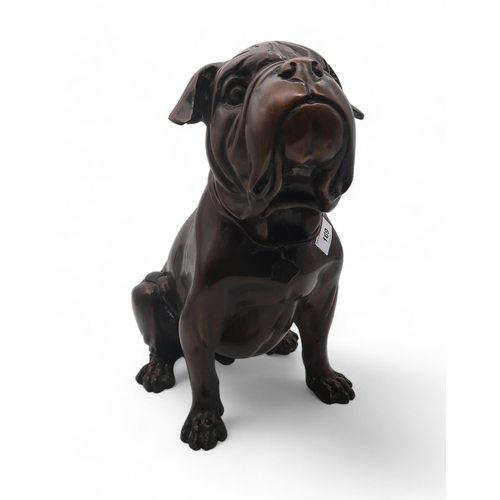 169 - A bronze model of a Bulldog