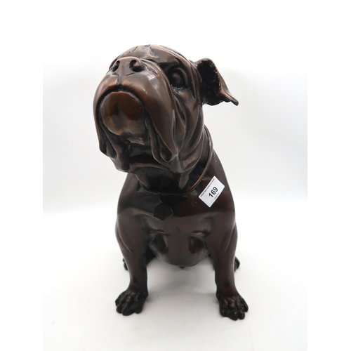 169 - A bronze model of a Bulldog