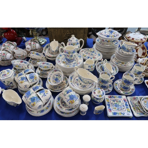 229 - A large quantity of Masons Regency pattern table wares including plates, tureens, coffee pot, coffee... 