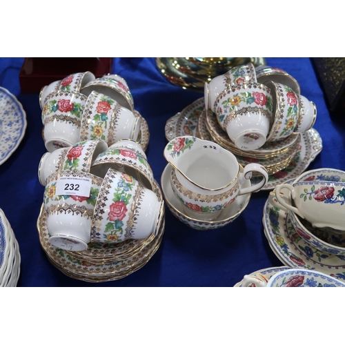 232 - A Royal Standard Indian Summer pattern tea service