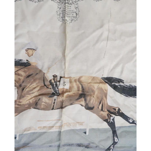 247 - Horse Racing Interest: Welch, Margetson & Co. Ltd London, a silk scarf depicting Winners of the ... 