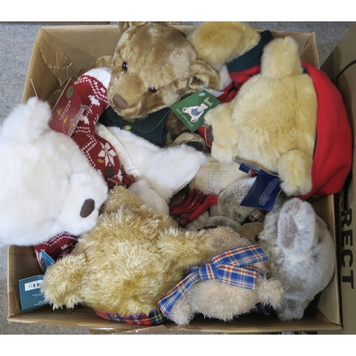 268 - A quantity of large plush teddy bears