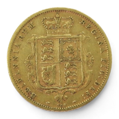 Victoria (1837-1901) 1/2 shield back sovereign 1873