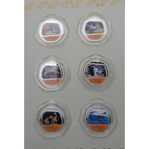 289 - Elizabeth II (1952-2022) Commemorative coins with various 50 pence sets to include Star Wars,  Hercu... 