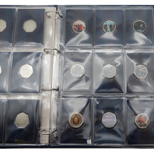 289 - Elizabeth II (1952-2022) Commemorative coins with various 50 pence sets to include Star Wars,  Hercu... 