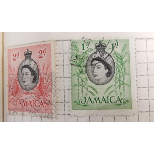 296 - A lot comprising The Improved Stamp Album SG containing a worldwide collection together with a stock... 