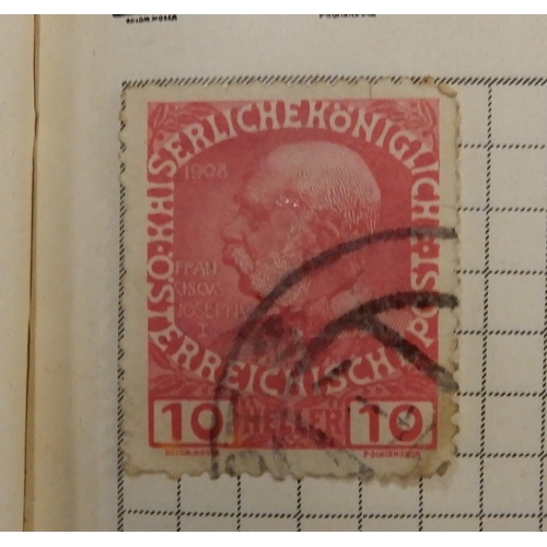 296 - A lot comprising The Improved Stamp Album SG containing a worldwide collection together with a stock... 