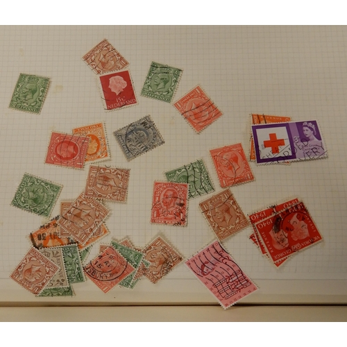 296 - A lot comprising The Improved Stamp Album SG containing a worldwide collection together with a stock... 