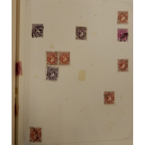 296 - A lot comprising The Improved Stamp Album SG containing a worldwide collection together with a stock... 