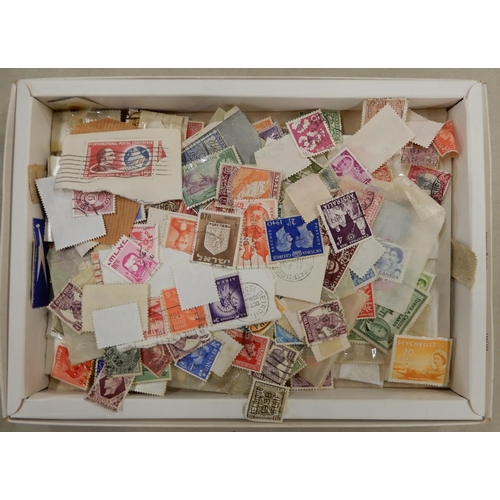 296 - A lot comprising The Improved Stamp Album SG containing a worldwide collection together with a stock... 