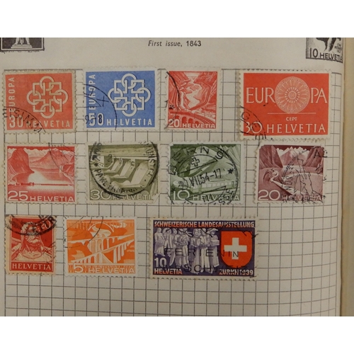 296 - A lot comprising The Improved Stamp Album SG containing a worldwide collection together with a stock... 