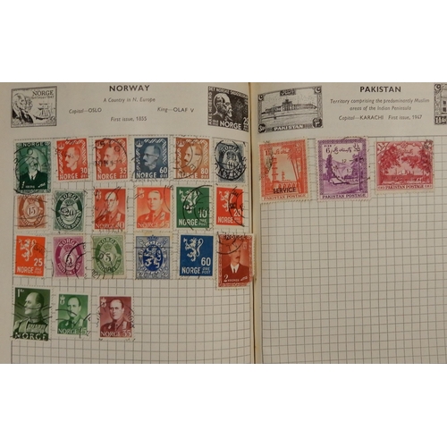 296 - A lot comprising The Improved Stamp Album SG containing a worldwide collection together with a stock... 