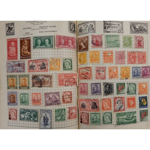 296 - A lot comprising The Improved Stamp Album SG containing a worldwide collection together with a stock... 