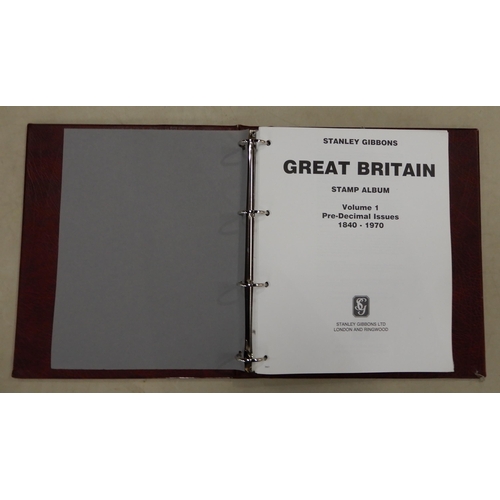 296A - A stamp collection in nine albums and various stock books to include Stanley Gibbons Great Britain P... 