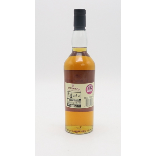 2696A - BALMORAL SINGLE MALT SCOTCH WHISKY A bottle of Balmoral Single Malt Scotch Whisky distilled and bott... 