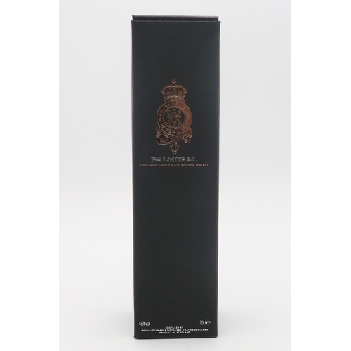 2696A - BALMORAL SINGLE MALT SCOTCH WHISKY A bottle of Balmoral Single Malt Scotch Whisky distilled and bott... 