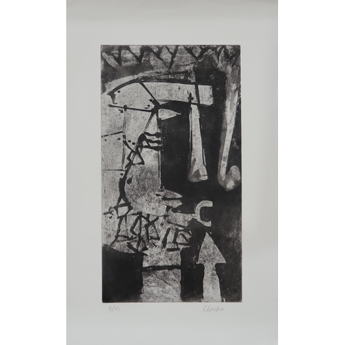 1003 - GEOFFREY CLARKE (ENGLISH 1924-2014) WARRIOR'S HEAD (1956-2000) Aquatint, signed lower right, numbere... 