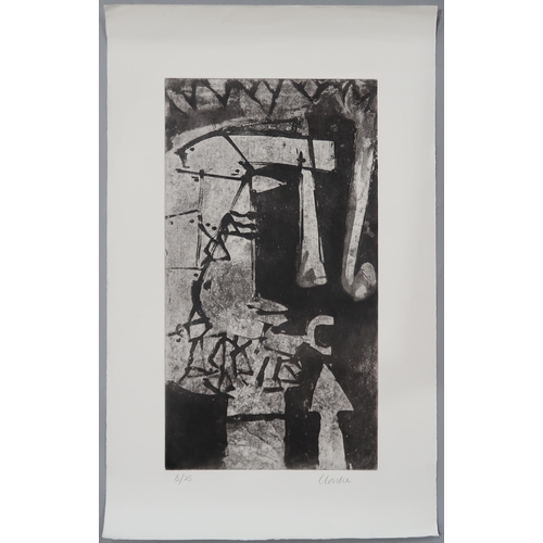 1003 - GEOFFREY CLARKE (ENGLISH 1924-2014) WARRIOR'S HEAD (1956-2000) Aquatint, signed lower right, numbere... 