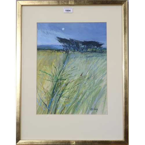 1004 - ROBERT KELSEY PAI FRSA (SCOTTISH b.1949) MEADOW Oil on board, signed lower right, 38 x 28cm... 