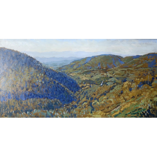 1007 - HENRY EDWARD 'TED' ODLING (BRITISH 1921-2007) CASALE TUSCANY, VIEW DOWN THE VALLEY Oil on ... 