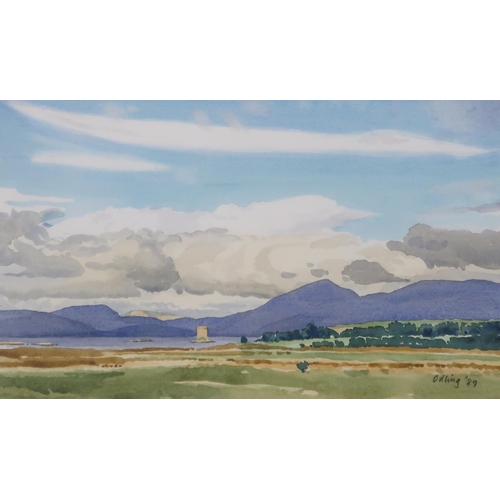 1010 - HENRY EDWARD 'TED' ODLING (BRITISH 1921-2007) CASTEL STALKER, APPIN Watercolour, signed lower right,... 