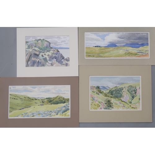 1017 - HENRY EDWARD 'TED' ODLING (BRITISH 1921-2007) COLLECTION OF UNFRAMED WORKS OF LISMORE Watercolour, s... 