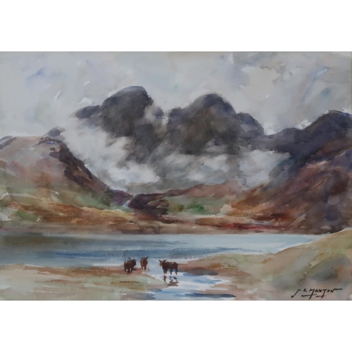 960 - JOHN KIDD MAXTON (SCOTTISH 1878-1942) BLAVEN, SKYE Watercolour, signed lower right, 27 x 3... 