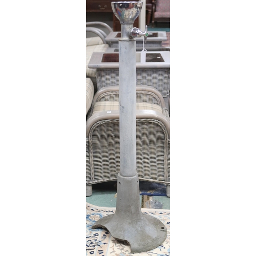 77 - A 20th century Ayrshire cast aluminium park drinking fountain, 90cm high 