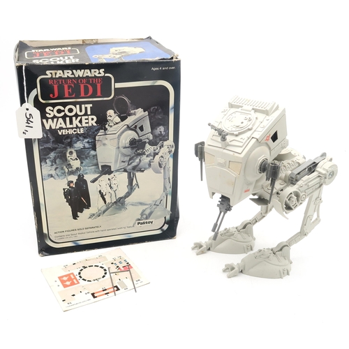 541 - A boxed Palitoy Star Wars Return of the Jedi X-Wing Fighter Vehicle; together with a Scout Walker Ve... 