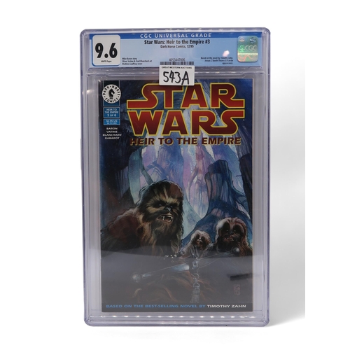 543A - STAR WARS: HEIR TO THE EMPIRE #3 CGC 9.6, assorted Lucasfilm figurines including Sandtrooper, Shock ... 