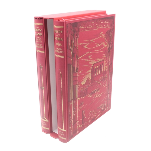 546 - FOLIO SOCIETYRoberts, David The Holy Land and Egypt and NubiaThe Folio Society, 2014, two individual... 