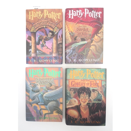 548 - Rowling, J.K. Harry PotterA full set of American first hardback editions, published by Scholastic Pr... 