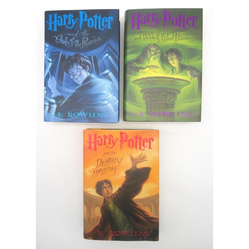 548 - Rowling, J.K. Harry PotterA full set of American first hardback editions, published by Scholastic Pr... 