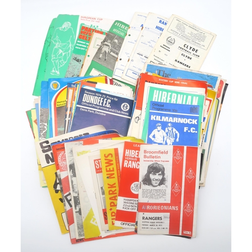 562 - A collection of 1960s and 70s-era football programmes, with a wide variety of Scottish and English c... 