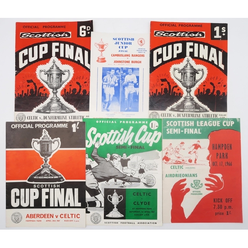 564 - A collection of 1960s-70s Scottish Cup/League Cup Quarter/Semi/Final programmes, together with some ... 