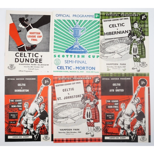 564 - A collection of 1960s-70s Scottish Cup/League Cup Quarter/Semi/Final programmes, together with some ... 