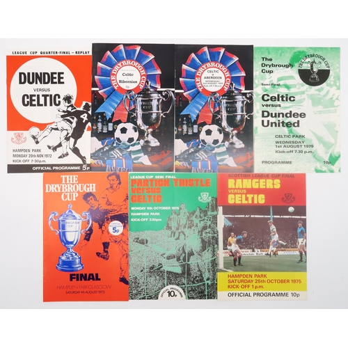 564 - A collection of 1960s-70s Scottish Cup/League Cup Quarter/Semi/Final programmes, together with some ... 