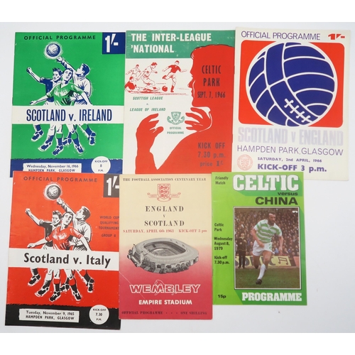 564 - A collection of 1960s-70s Scottish Cup/League Cup Quarter/Semi/Final programmes, together with some ... 