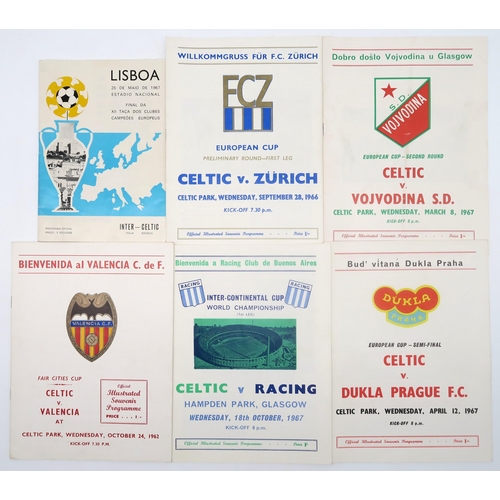 565 - The Lisbon Lions: a programme for the 1967 European Cup Final at the Estadio Nacional, Lisbon; toget... 