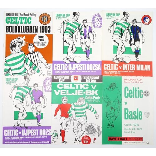 565 - The Lisbon Lions: a programme for the 1967 European Cup Final at the Estadio Nacional, Lisbon; toget... 