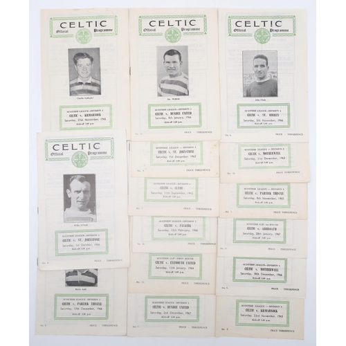 566 - A collection of Celtic F.C. match programmes, early-1960s to late-1970s