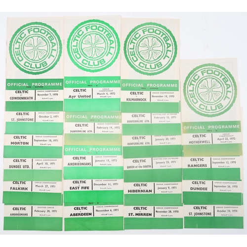 566 - A collection of Celtic F.C. match programmes, early-1960s to late-1970s