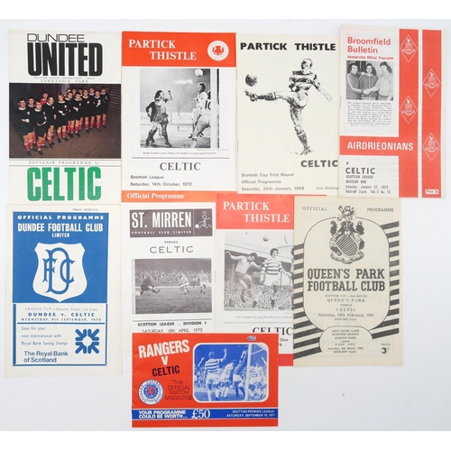 566 - A collection of Celtic F.C. match programmes, early-1960s to late-1970s