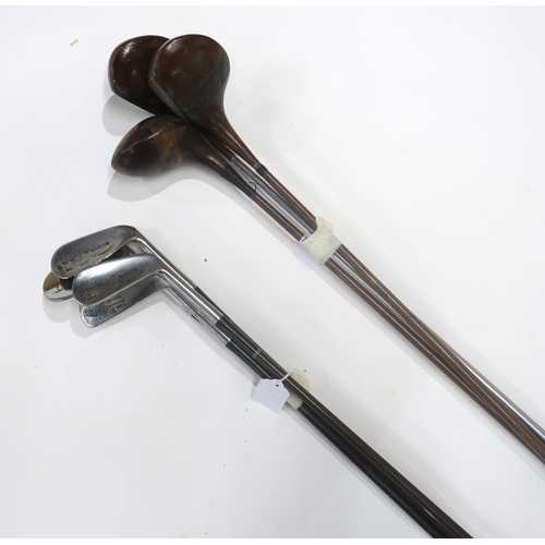 575 - Assorted vintage golf clubs, with makers to include Forgan of St. Andrews