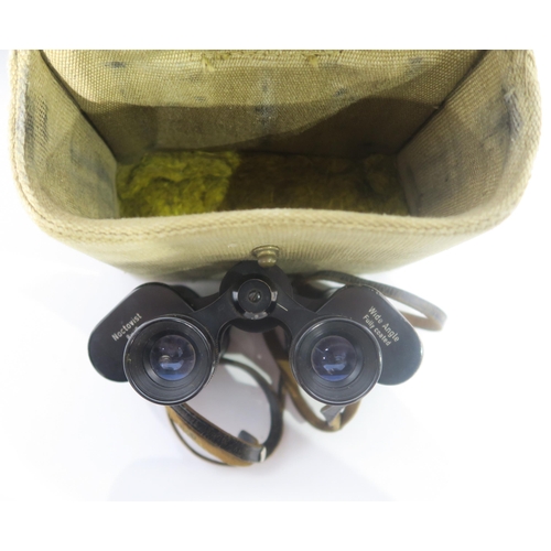 587 - A quantity of binoculars, largely military-issue, to include a pair of WW1 1918-dated No. 3 Mk. II P... 