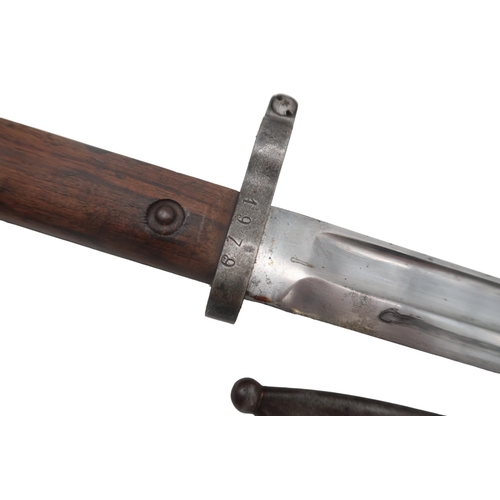 598 - A Swiss M1899 bayonet, marked 