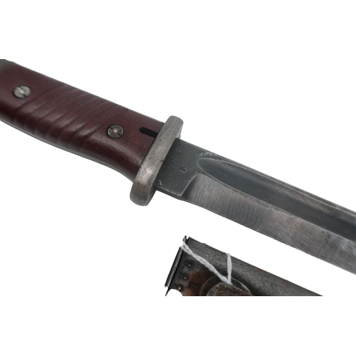 598 - A Swiss M1899 bayonet, marked 