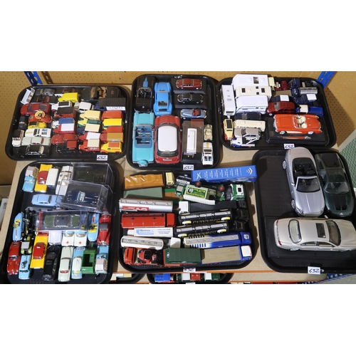 632 - A large and varied collection of diecast model vehicles, of mixed scale, to include examples by Corg... 