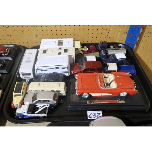 632 - A large and varied collection of diecast model vehicles, of mixed scale, to include examples by Corg... 