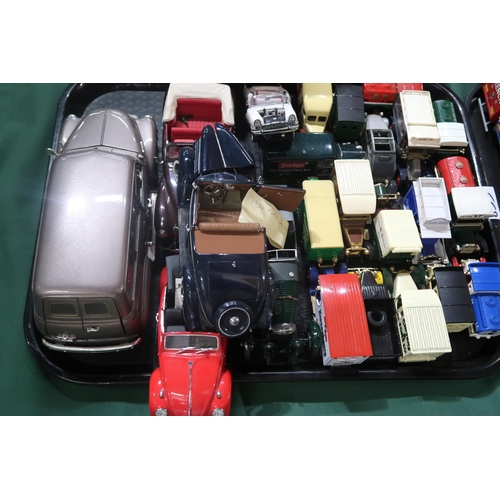 633 - A large and varied collection of diecast model vehicles, to include examples by the Danbury Mint, Co... 